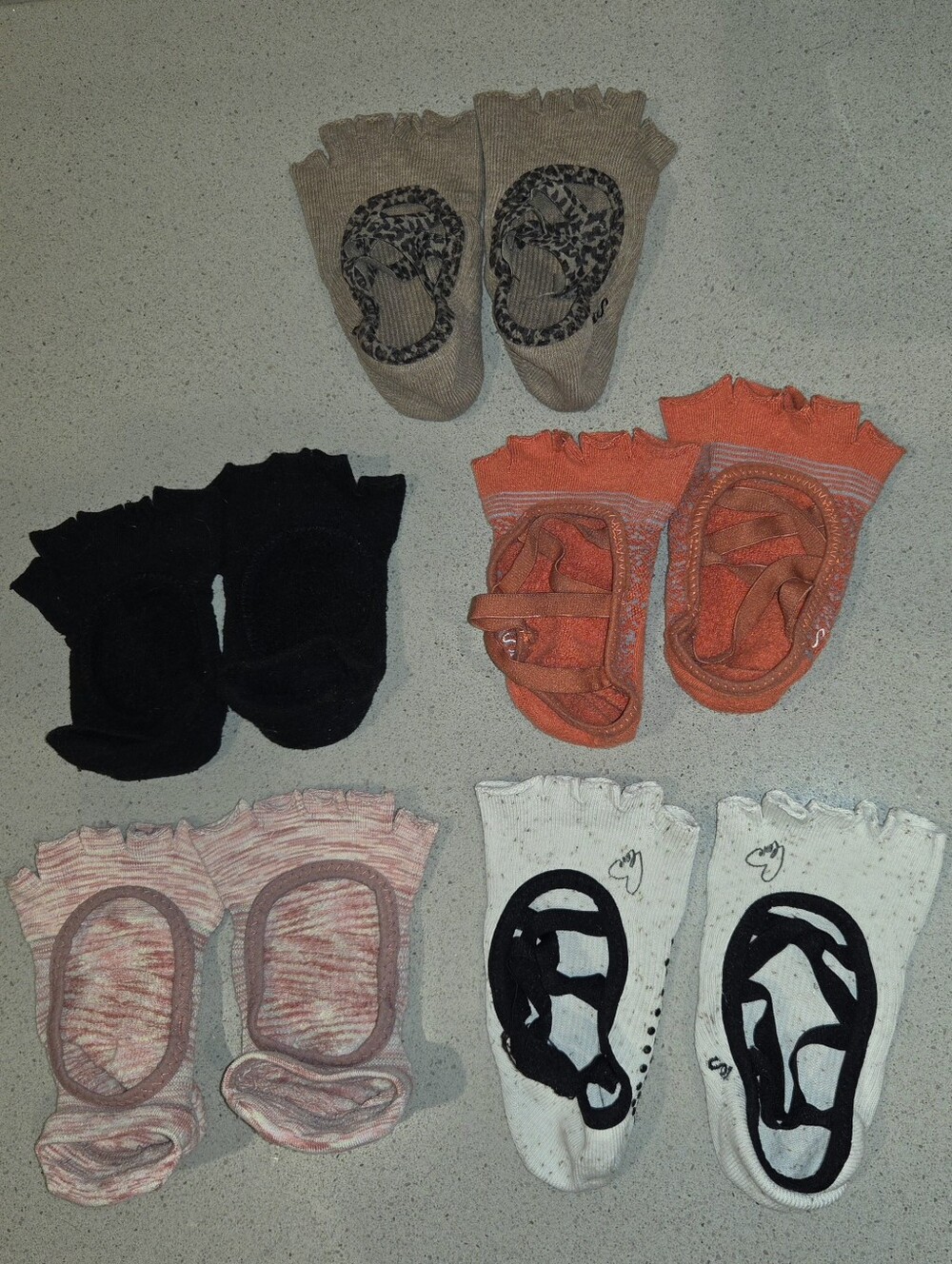 Toesox Ballet-Style Grip Socks Collection - Multi-Color Pack